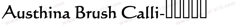 Austhina Brush Calli字体转换